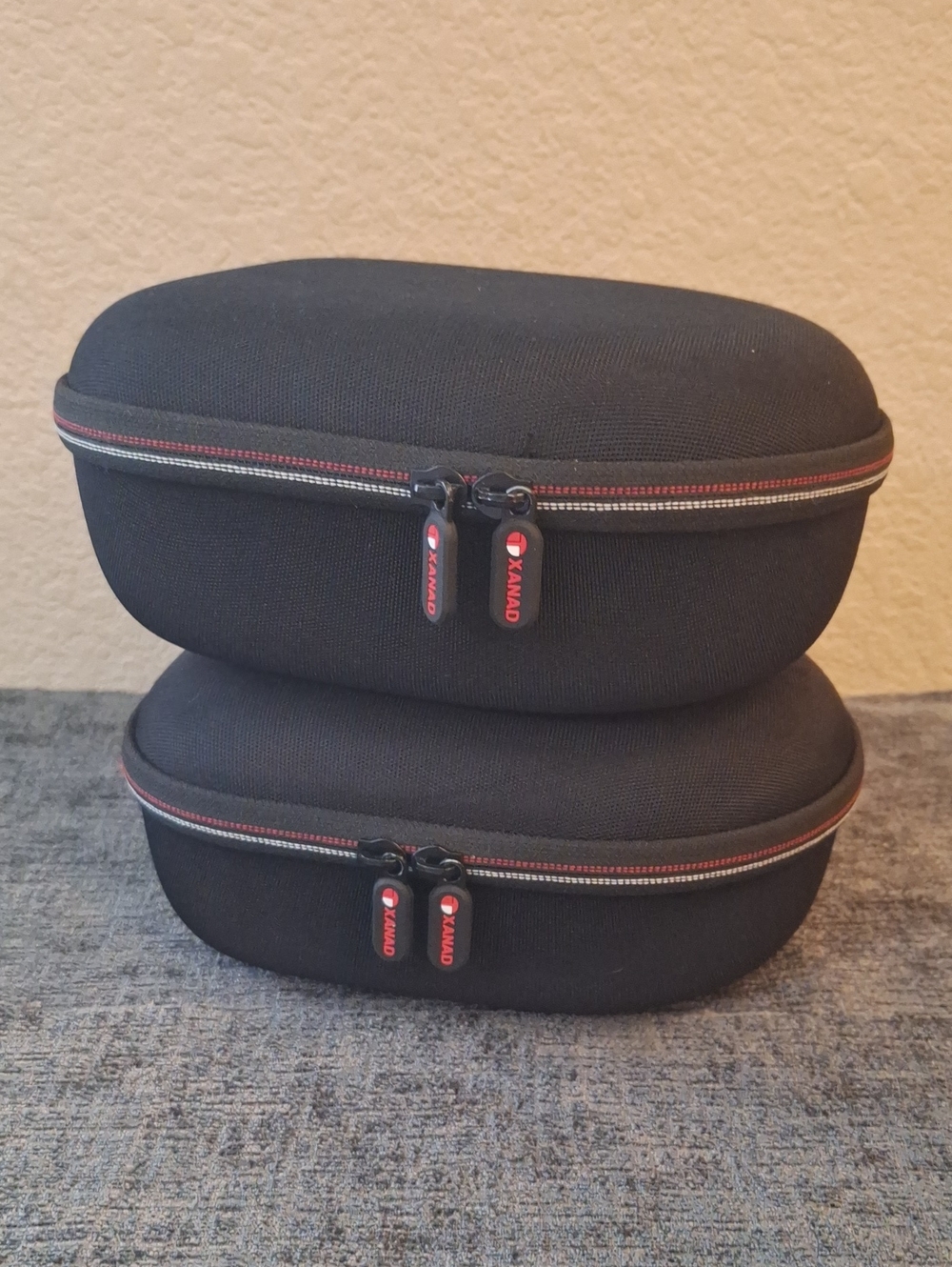 Black Hard Shell Headphone Travel Cases (Set of 2)